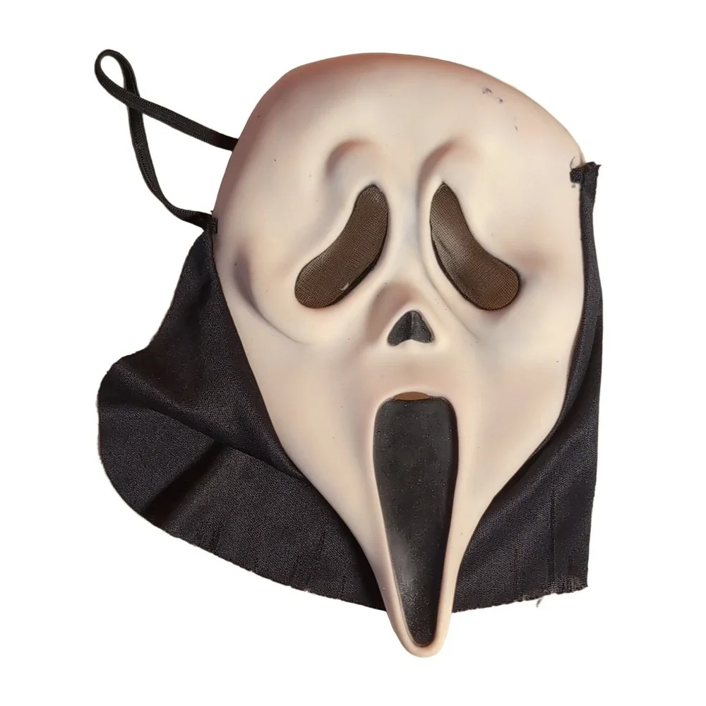 Easter Unlimited Inc. Ghost Face Mask Scream Halloween One Size White Black